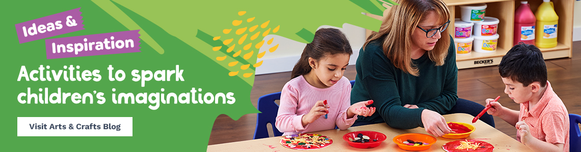 Preschool children painting Artful Goods Washable Paint