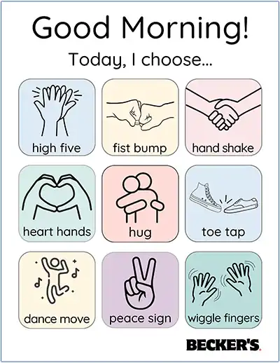 Morning Routine Choice Board Color