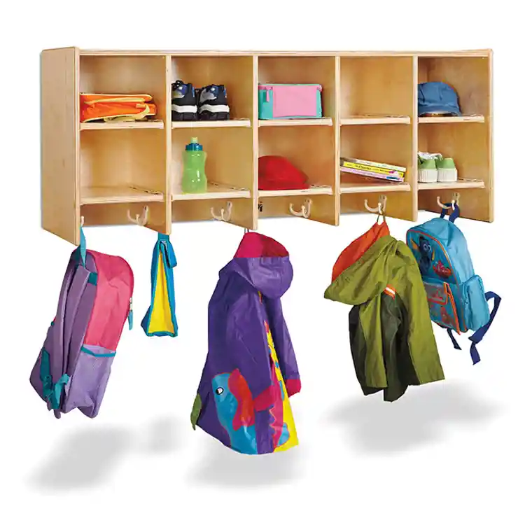 10-Section Wall Mount Coat Locker