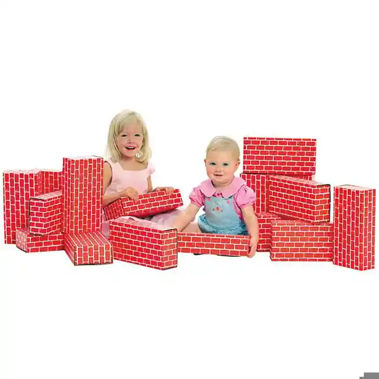 Giant Building Blocks-Red Blocks, 16 pcs