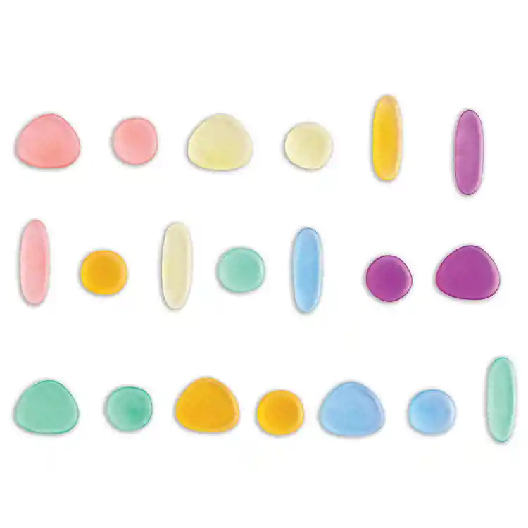 Junior Rainbow Pebbles, Clear Colors