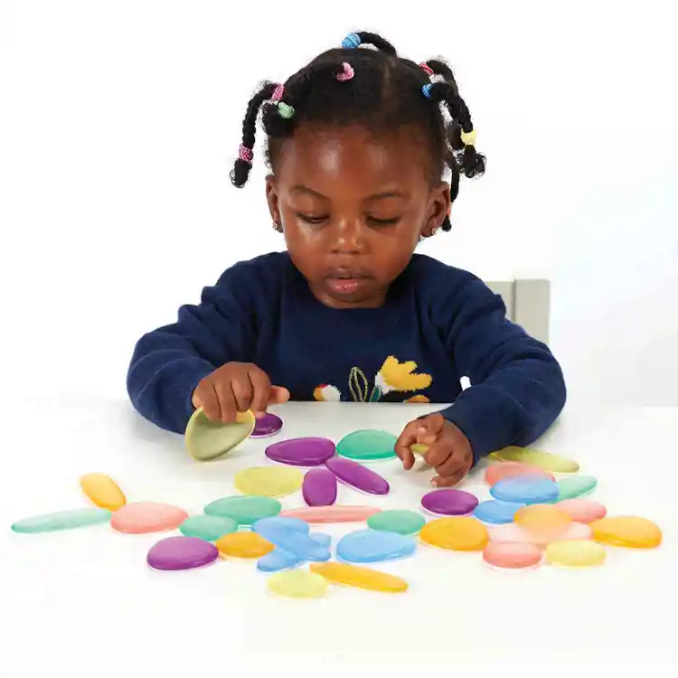 Junior Rainbow Pebbles, Clear Colors