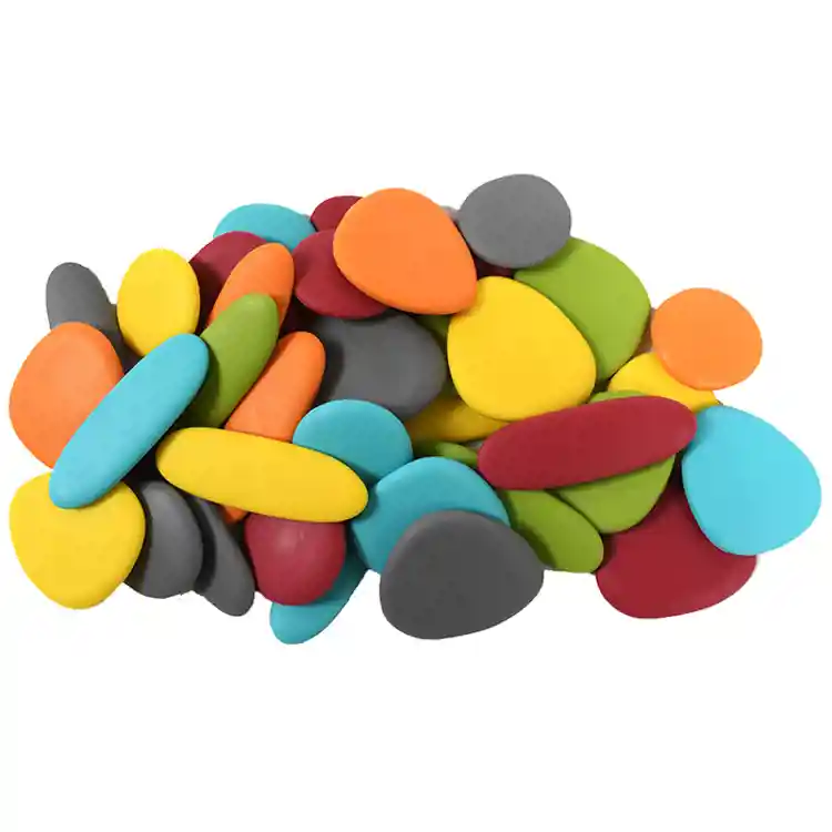 Junior Rainbow Pebbles, Cool Colors