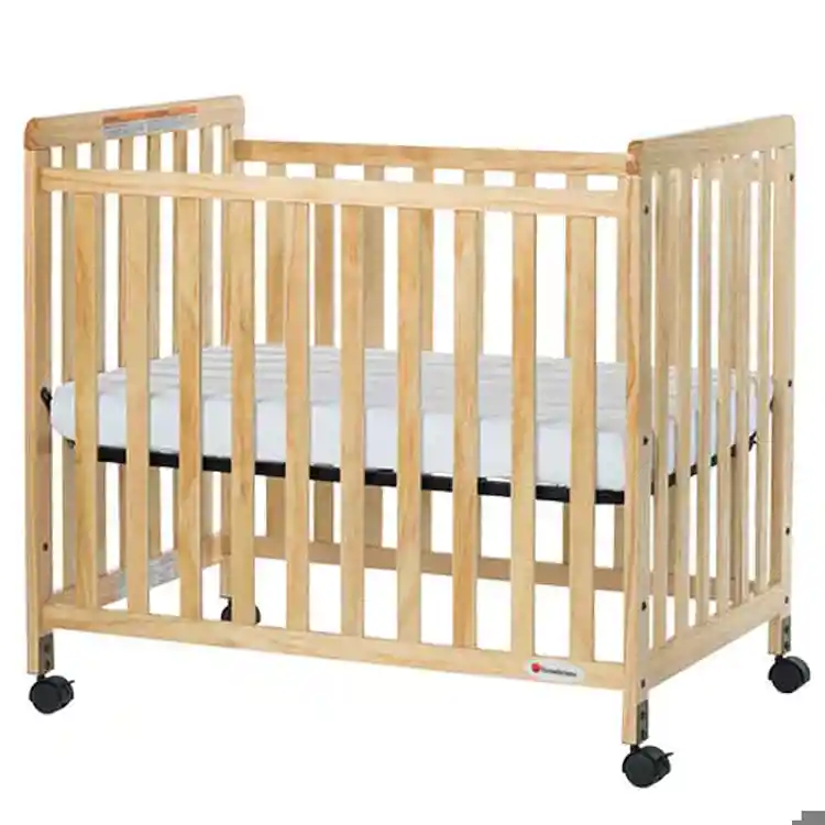 Foundations® SafetyCraft® Crib, Slatted Fixed Side