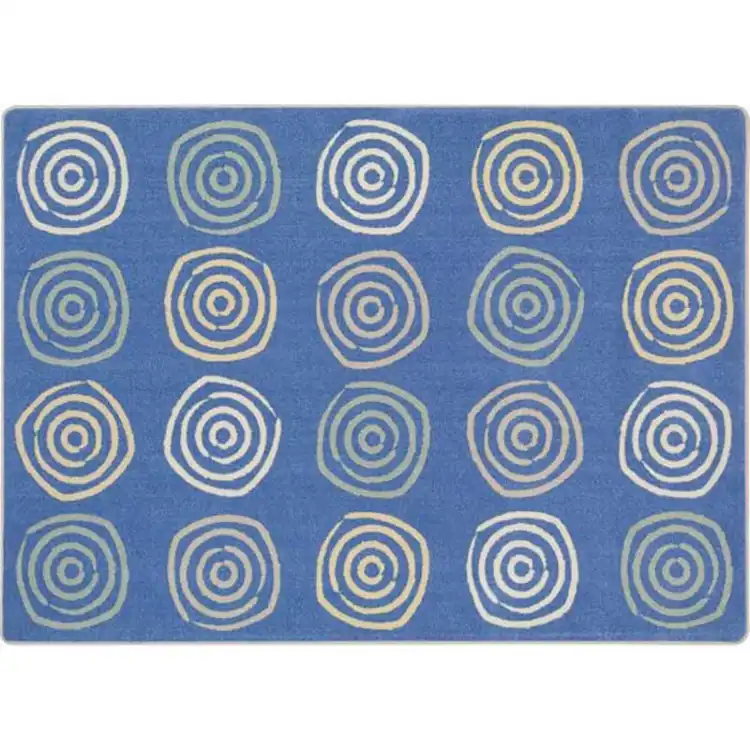 Simply Swirls™ Rug, Rectangle 7'8" x 10'9", Pastel