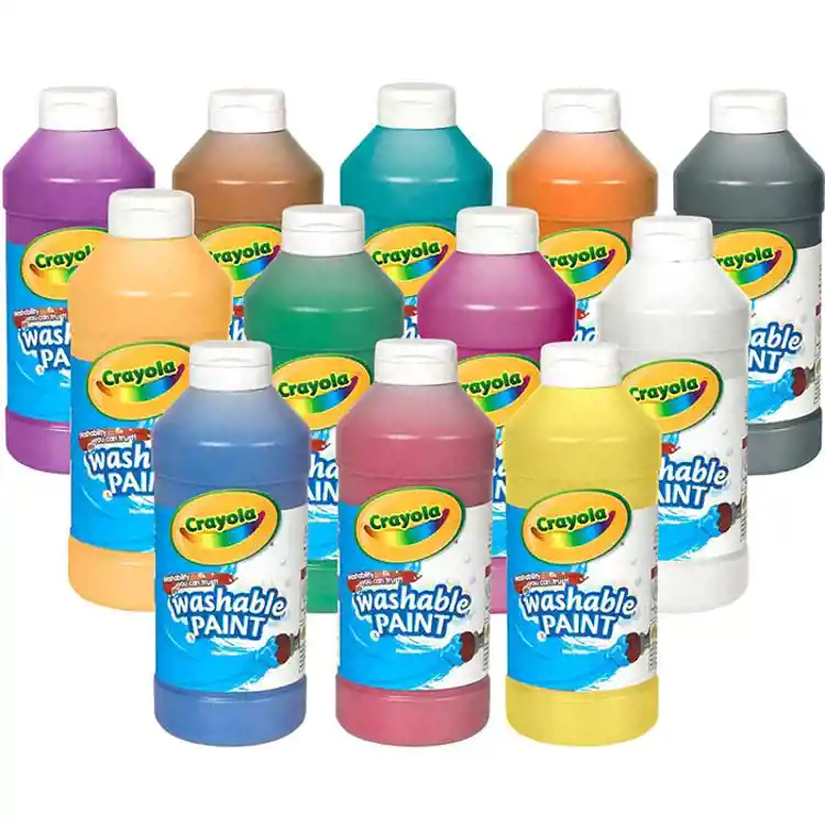 Crayola® Washable Paints, Set of 12 Pints