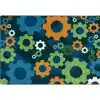 Shifting Gears, Citrus Rug