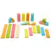 Tegu Magnetic Wooden Blocks, 24 Pieces - Tints