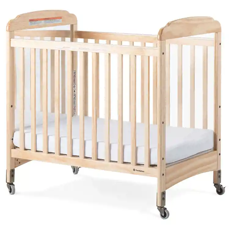 Next Generation Serenity® Crib - Natural, 1 Clear & 1 Mirror End Panel