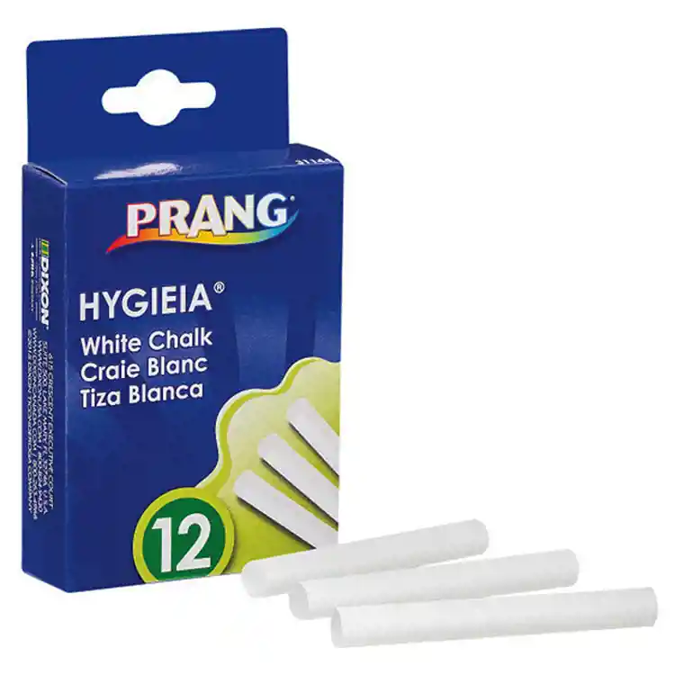 Prang® Hygieia® Dustless Board Chalk, White