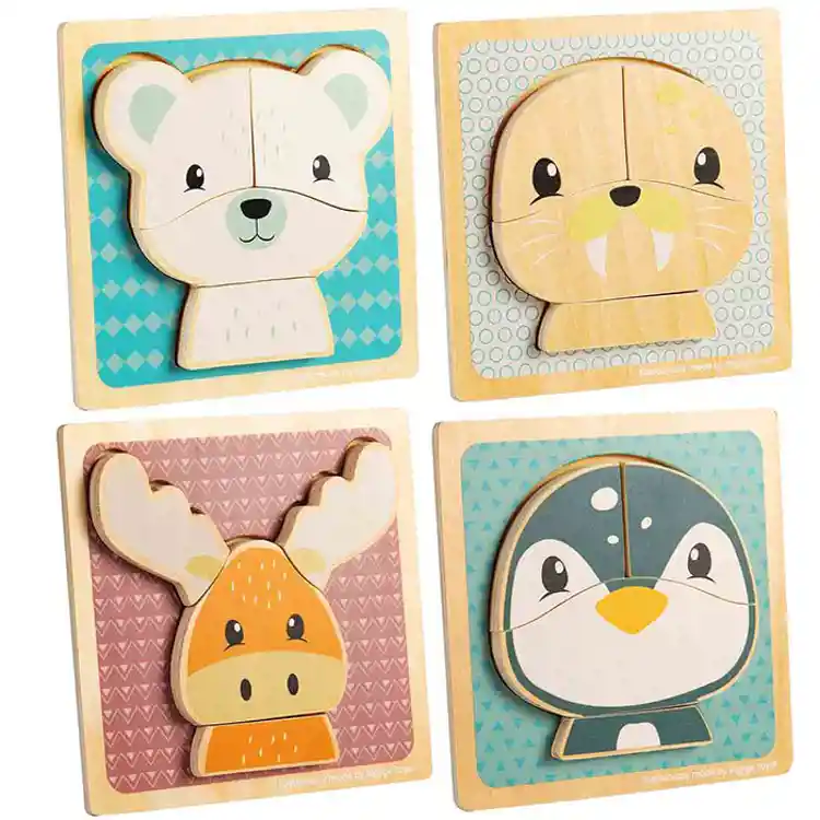 Arctic Animals Puzzle Set