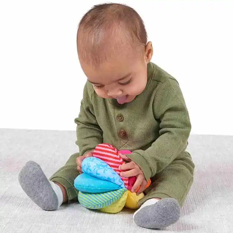 Rainbow Fabric Baby Ball