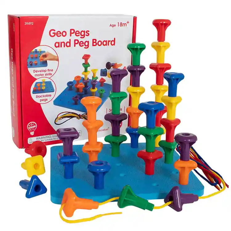 Geo Pegs & Pegboard Set