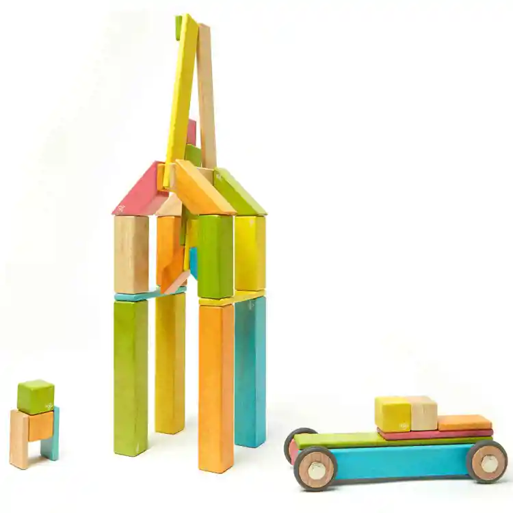 Tegu Magnetic Blocks, 42 Pieces - Tints