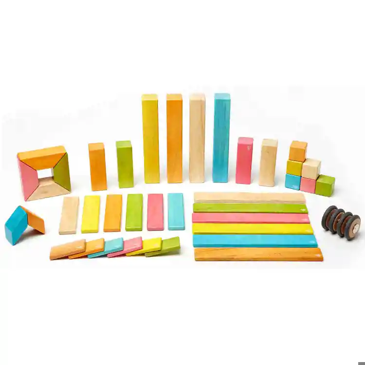 Tegu Magnetic Blocks, 42 Pieces - Tints