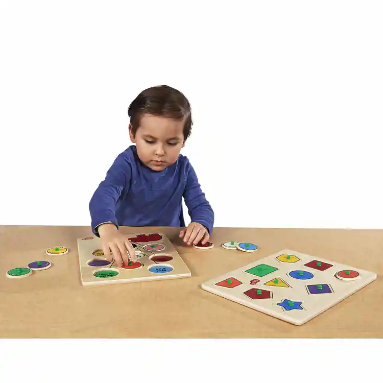 Shapes & Colors Peg Puzzle Set