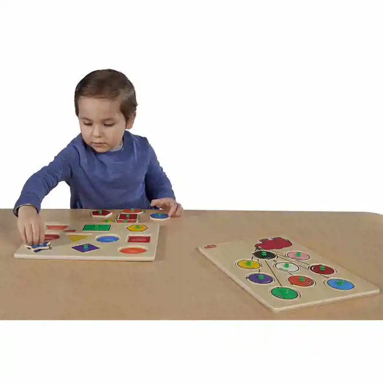 Shapes & Colors Peg Puzzle Set