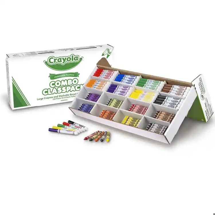 Crayola® Large Size Crayons & Washable Markers Classpack®