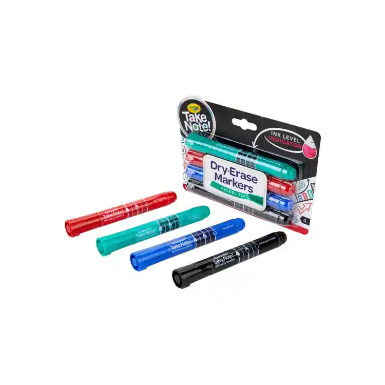 Crayola® Take Note Dry-Erase Markers, 4 Ct