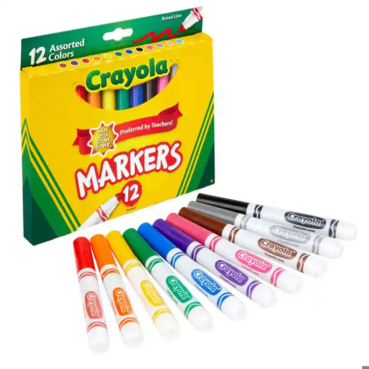 Crayola®  Broad Line Markers, Assorted Colors 12 Ct.