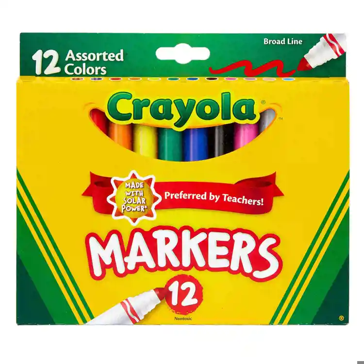 Crayola®  Broad Line Markers, Assorted Colors 12 Ct.