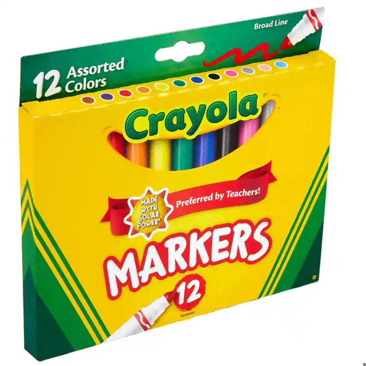 Crayola®  Broad Line Markers, Assorted Colors 12 Ct.