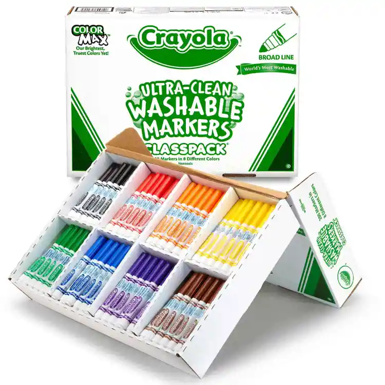 Crayola® Washable Broad Line Markers Classpack®