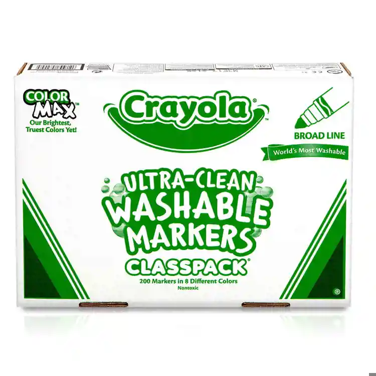 Crayola® Washable Broad Line Markers Classpack®