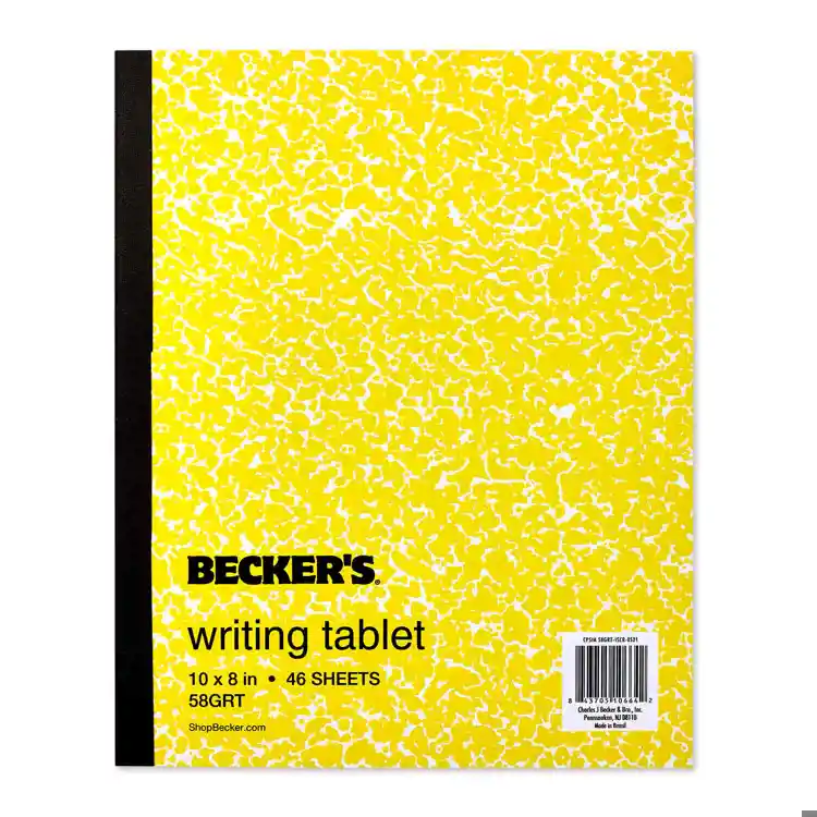 Becker's Penmanship Theme Tablets, Tear Out-Dozen