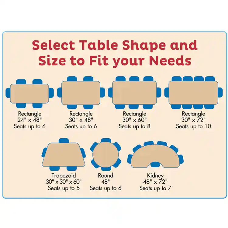 Rainbow Accents® KYDZ Gray Top Activity Tables