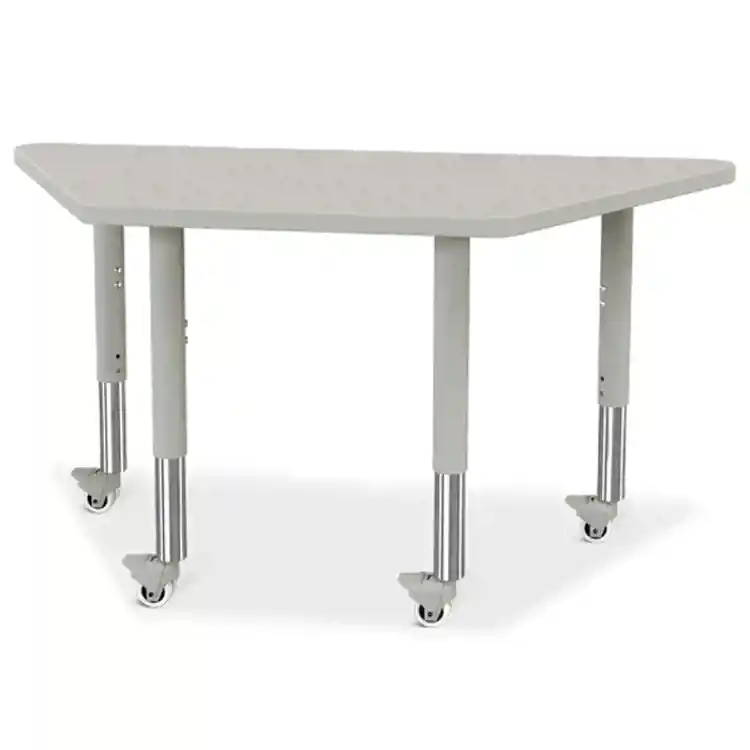 Berries® Trapezoid Activity Tables, 24" x 48", Gray