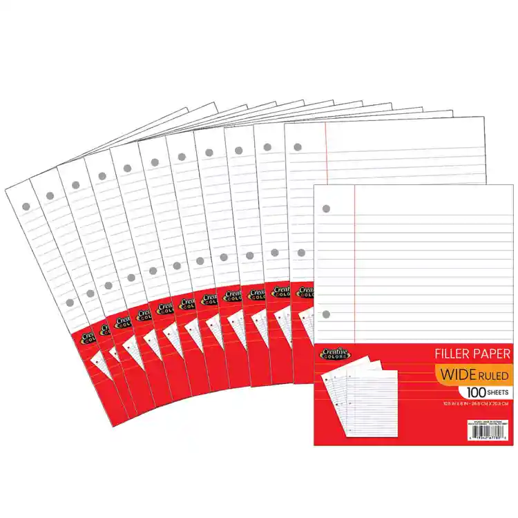 Filler Paper, Dozen