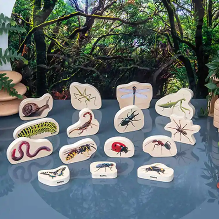 Wooden Photo Critter Blocks