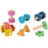 Rainbow Wooden Nuts & Bolts