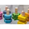 Rainbow Wooden Nuts & Bolts