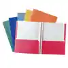 Economy E-Z 2-Pocket Folders, Assorted Colors