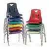 Berries® Plastic Chairs with Chrome Legs