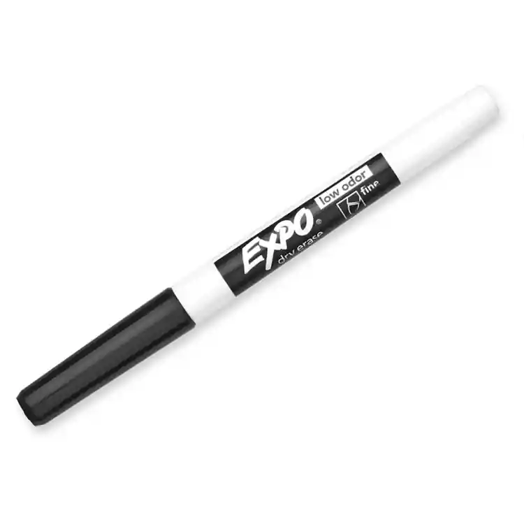 Expo® Dry-Erase Fine Tip Markers, Black