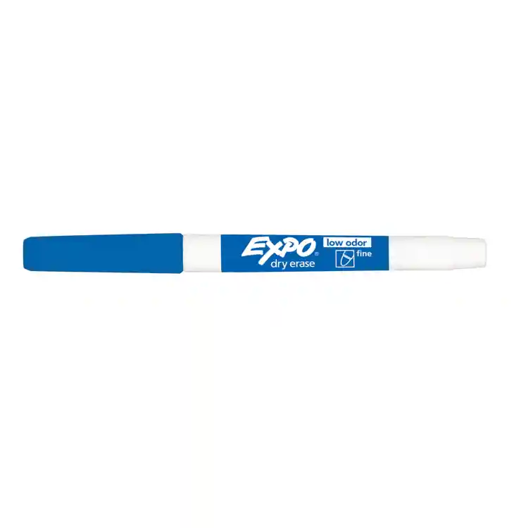 Expo® Dry-Erase Fine Tip Markers, Blue