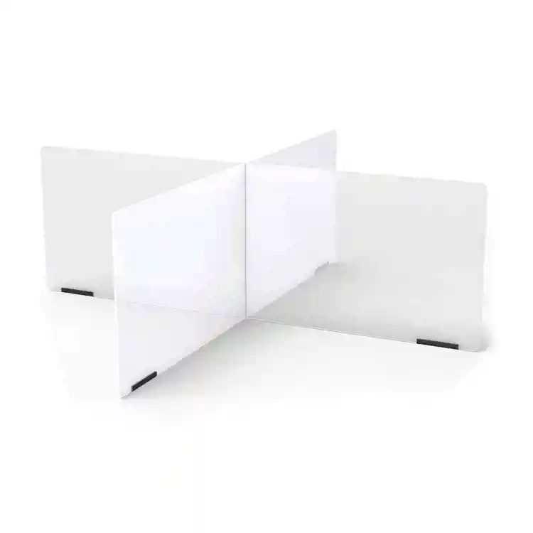 See-Thru Table Divider Shield, 4 Station