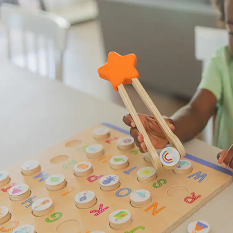 ABCs & Letter Sounds Wooden Puzzle