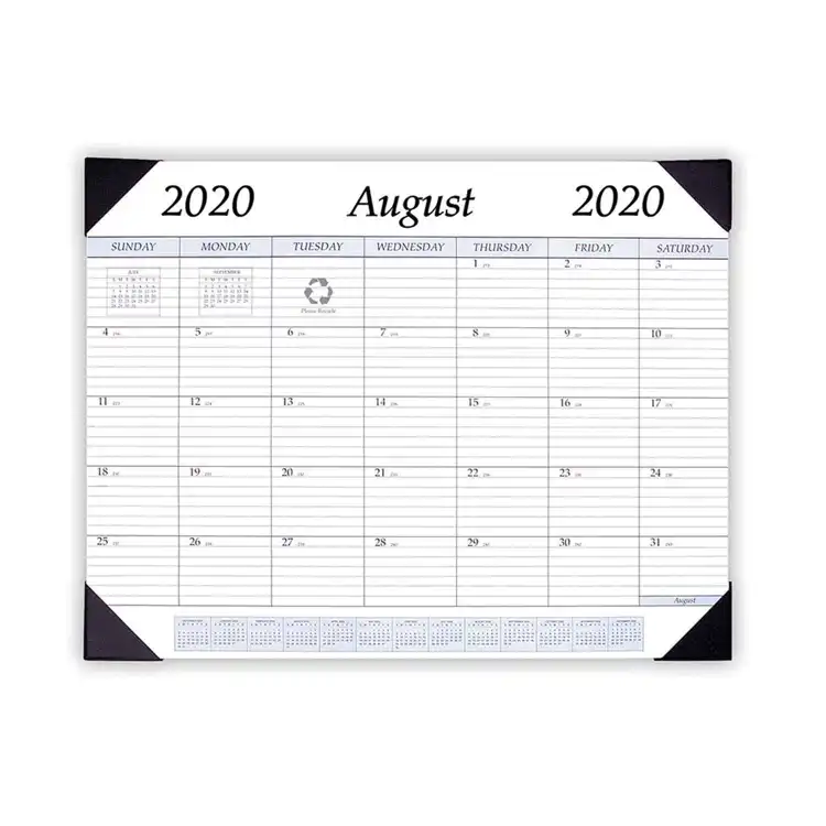 Academic Desk Pad Calendar