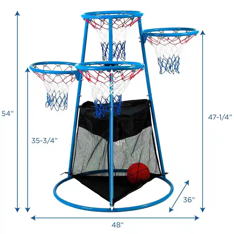 4 Rings Basketball Stand