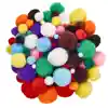 Artful Goods® Pom Poms Bright Colors, Assorted Sizes