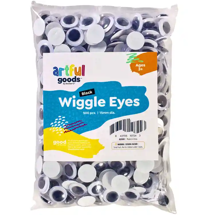 Artful Goods® Black Wiggle Eyes Classpack