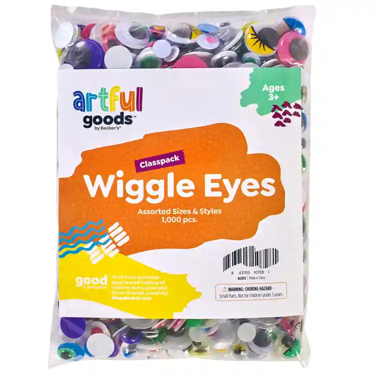 Artful Goods® Mixed Bag Wiggle Eyes