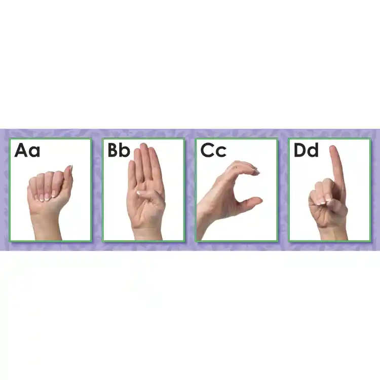 American Sign Language Bulletin Board Set