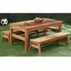 Wood Table & Benches