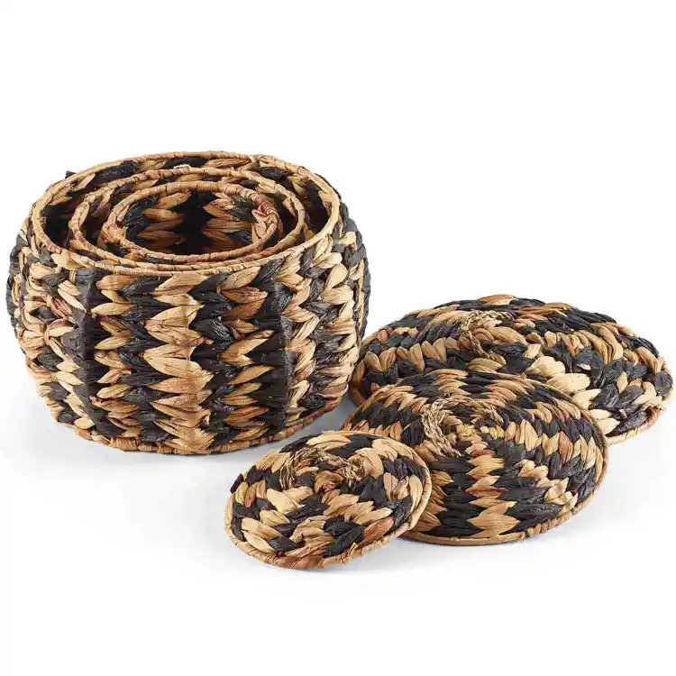 Woven Zebra Pots