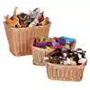 Rectangular Nesting Plastic Woven Baskets